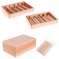 Montessori Wooden Spindle Box 45 Spindles Mathematics