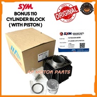 100% ORIGINAL SYM BONUS 110 SPORT BONUS 110 115 115SR CYLINDER BLOCK ASSY 1210A-A04-A000 PISTON+RING
