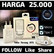ORIGINAL VIVO X70 Charger 100% Super Fast Charging (MICRO) ORIGINAL VIVO X70 Super Fast Charging Cha