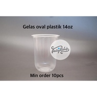 14oz plastic Oval cup