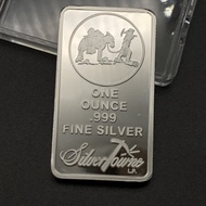 Square Silver-Plated People's Horse Commemorative Coins Medals Craft Gold Coins Coins Medals Silver 