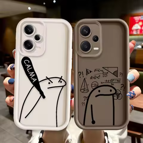 Funny Stickman Art For Redmi Note 13 12 11 10 9 Pro Plus 5G POCO F3 F4 F5 X3 X4 X5 GT Soft Eye Ladde