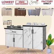 *[SIAP PASANG]4ft Low Kitchen Cabinet/Kabinet Dapur/Almari Dapur rendah