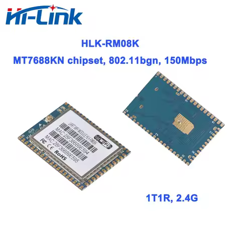 Hi-Link MT7688K 2.4G IEEE802.11bgn Industrial WiFi Wireless Router Module HLK-RM08K CE FCC Telec