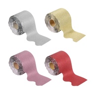 1 Roll 3" X 65.6ft Bulletin Board Border Scalloped Trim Strips Classroom Cork Poster Wall Decor Lock