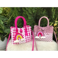 Women's Mini Sling Bag Woven Mini Sling Bag