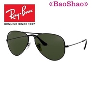 [Genuine]ray (2022) Ban Aviator sunglasses 3025 l2823 black green G-15 medium 58mm