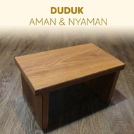 KAYU Wooden Squat Chair/Squat Chair/Squat Chair/dengklek/Wooden Squat/Wooden Bench