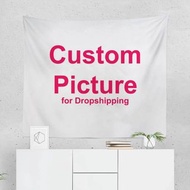 Custom Tapestry Any Logo / Size / Color Creative DI Design Bohemian Hippie Life Photo Wall Hanging H
