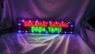 papan lampu LED tulisan SELAMAT DATANG PARA TAMU