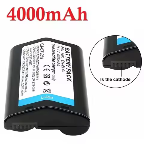 4000mAh EN-EL4 EL4A Camera Battery for Nikon D2H D2Hs D2X D2Xs D3 D3S F6 MH-21 ENEL4 ENEL4A EN EL4A 