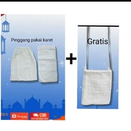 Instant kindergarten ihram cloth package + pebbles bag kain ihram instant budak lelaki