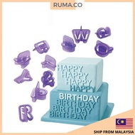 40pcs ABC Cookie cutter Alphabet Letter Number Fondant Cutter Penekap Kek Huruf Nombor Cookie Decora