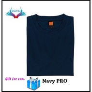 Round Neck T-Shirt Team Sports Dry-Fit  ~ OREN SPORT ~ QD04 Navy PRO
