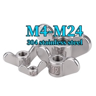 304 stainless steel wing nut, hand screw nut, butterfly nut, butterfly croissant screw cap M4-M24 【Z