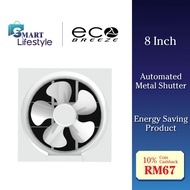 Eco Breeze 8" Wall-Mounted Ventilation Fan EB-08VF15(WH)