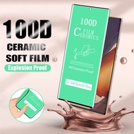 Samsung Galaxy Note S23 S22 S21 S20 Ultra 20 10 Plus 9 8 S10 S9 S8 Plus 3D Curved Soft Ceramics Full Glue Cover Screen Protector Film