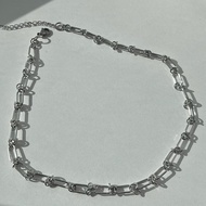 [Ready Stock] J.Yeppo Unisex Cyrus Silver Necklace