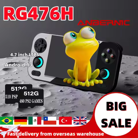 Anbernic RG 476H RG476H Retro Handheld Game Console Android 13 System 4.7 Inch LTPS Touch Screen Uni