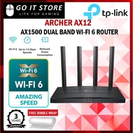 TP-LINK Router Archer AX12 WiFi 6 AX1500 Dual Band Wireless Boosted Wi-Fi Coverage Gigabit Router WP