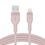 Belkin สายชาร์จไอโฟน Flex USB to Lightning มี MFi ถ่ายโอนข้อมูลได้ สำหรับ iPad iPhone 5 ขึ้นไป  รองรับ Car Play รุ่น CAA008