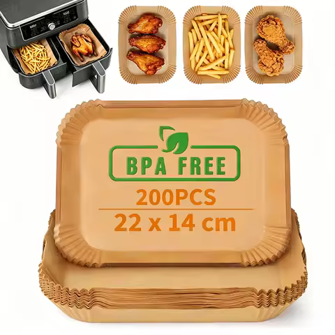 Air Fryer Disposable Paper Liners, Compatible with Ninja Dual Zone AF300EU, AF400EU (7.5–9.5L) and O