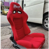 Bride Sport Seat lowmax illest Semi Bucket Gaming Bride Seat Free Slider WITH UNIVERSAL RAILING Perf