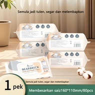 80PCS NON ALCOHOL BABY WIPES / BABY WET TISSUE ANTI BACTERIAL WET TISSUE / TISU BASAH BAYI / TISSUE 