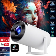 Mini Projector with WIFI and Bluetooth 4K 1080P Support Portable Projector 180° Rotatable 150 Screen