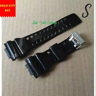 CASIO G-SHOCK GA-100 GA100 BLACK GLOSSY METALLIC RUBBER STRAP CASIO G-SHOCK GA100 BLACK GLOSSY
