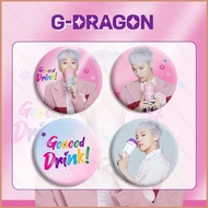 BIGBANG G-DRAGON Tinplate Badge Mirror Keychain Pendant Accessories Stars Endorse Periphery