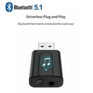 USB Bluetooth Transmitter Receiver 2 in 1 Bluetooth 5.0 Transmitter &amp; Receiver Wireless 3.5mm Aux Ad