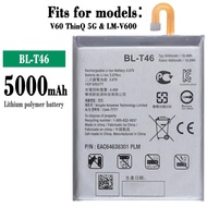 Battery replacement for LG V60 ThinQ 5G 5000mAh BL-T46 LM-V600