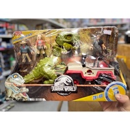 Imaginext Jurassic World T Dinosaur Toy. Rex Escape 3 figures Jurassic Park Jeep & T-Rex