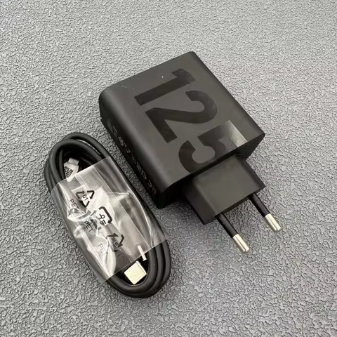 NEW For Motorola 125W Charger EU PD Turbo Power Adapter USB C to Type C Cable For Moto Edge 30 50 40