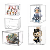 WEILIANG Acrylic Display Box Popmart Display Case Transparent Display Stand Shelf Bag Organsier Labu