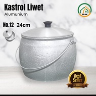 Kastrol Liwet Pan no. 12 24cm Thick Aluminum Multipurpose Non-Stick Vintage Asakhi Pan