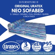 URATEX NEO SOFABED with Free Pillow and 100% Uratex Foam / ( 30x75 / 36x75 / 48x75 / 54x75 / 60x75 )