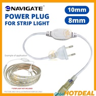 AC220 8MM/10MM Power Supply Adapter For LED Neon Strip Light Power Supply Adapter EU Plug With 2 Pin