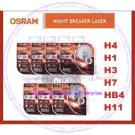Original Osram Night Breaker Laser +150% Brighter Bulbs - H1,H3,H4,H7,H11,HB4