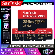 SanDisk Extreme Pro MicroSD Card 4K U3 V30 100MB/s 32GB 200MB/s 64GB 128GB 256GB QXCG QXCU QXCD 12BUY.SG