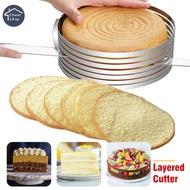 Cheer Life 6-8 inch/6-12 inch Adjustable size 6 Layers Adjustable Cake Cutter Slicer Stainless Steel