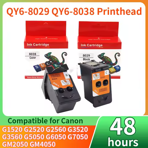 QY6 8029 8038 Printhead cartridge Compatible For Canon Pixma G1520 G2520 G2560 G3520 G3560 G5050 G60