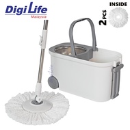 DIGILIFE Spin Mop 7.5L Pail Mop Floor Cleaner Floor Mop Magic Mop Spinner 360 Mop Set Mop Lantai (Li