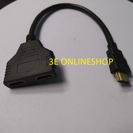 HDMI Splitter 1 In 2 Out Cable 30cm Male to 2 Female Adapter