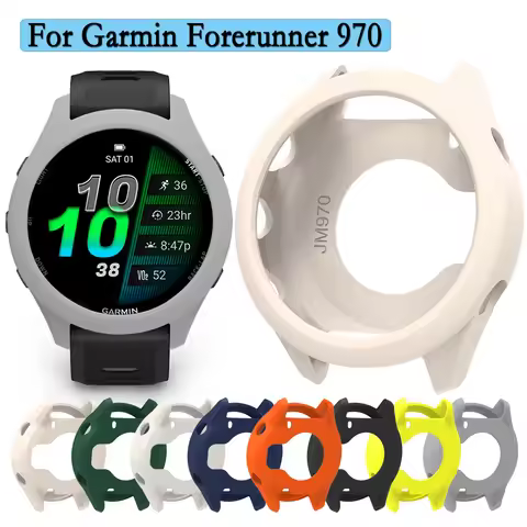 Shell For Garmin Forerunner 970 Soft Silicone Cover Hollow Protective Case Super Light Watch Decorat