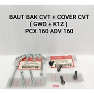 CVT BLOCK BOLT + CVT COVER HONDA (G0W + K1Z) PCX 160 ADV 160 HIGH QUALITY FLENGBOL BAUD