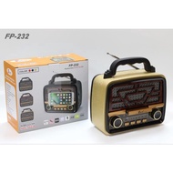 Fepe Vintage Retro Radio with AM/FM/SW 3 Bands & Music Player