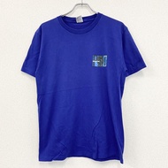 90年代古著SPEEDO短袖印花T卹，復古款，單線縫製，藍色，M碼