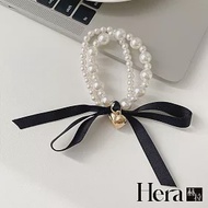 【Hera赫拉】INS同款珍珠蝴蝶結高彈力耐用髮圈 H111032209 愛心蝴蝶結
